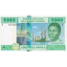 P109T Congo Republic - 5000 Francs Year 2002 P109T Congo Republic - 5000 Francs Year 2002
